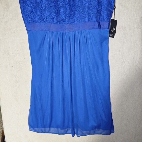 NWT Adrianna Papell Royal Blue Dress Plus Size 20 Special Occasion Wedding Guest - Picture 3 of 14